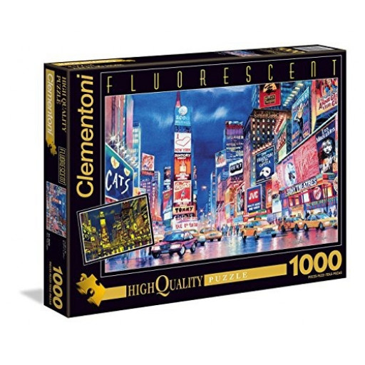 PUZZLE 1000 PZ NEW YORK FLUORESCENT - HIGH QUALITY COLLECTION cod. 39249